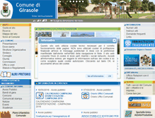 Tablet Screenshot of comune.girasole.og.it